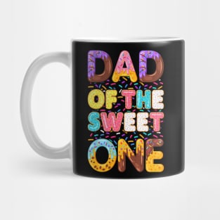 Dad Of The Sweet One Family Matching 1st Birthday Donut Mug